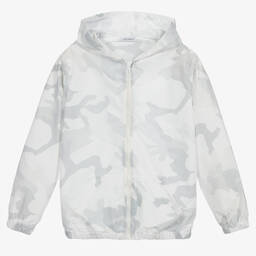 Dolce & Gabbana-Teen White Camo Jacket | Childrensalon Outlet