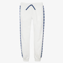 Dolce & Gabbana-Teen White Logo Tape Joggers | Childrensalon Outlet
