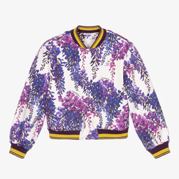 Dolce & Gabbana-Куртка-бомбер с глицинией для подростков | Childrensalon Outlet