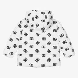 Dolce & Gabbana-Черно-белая куртка с принтом DG | Childrensalon Outlet