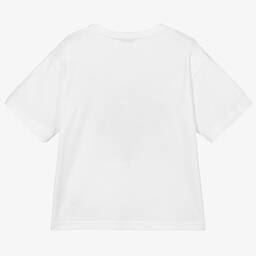 Dolce & Gabbana-Белая хлопковая футболка | Childrensalon Outlet