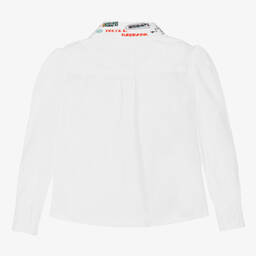 Dolce & Gabbana-White Cotton Smemo Blouse | Childrensalon Outlet