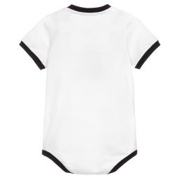 Dolce & Gabbana-أوفرول بادي أطفال ولادي قطن جيرسي لون أبيض | Childrensalon Outlet