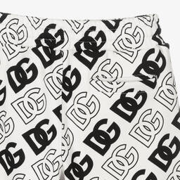 Dolce & Gabbana-White DG Logo Joggers | Childrensalon Outlet