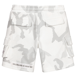 Dolce & Gabbana-White & Grey Camouflage Shorts | Childrensalon Outlet