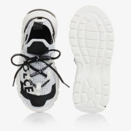 Dolce & Gabbana-White Logo Daymaster Trainers | Childrensalon Outlet