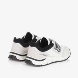 Dolce & Gabbana-White Mesh & Suede DG Velcro Trainers | Childrensalon Outlet