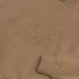 Dolce & Gabbana-هودي بني دافئ للأولاد الأنيقين | Childrensalon Outlet