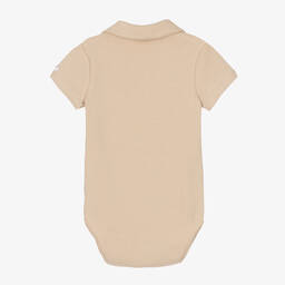 Donsje-Бежевое боди из органического хлопка | Childrensalon Outlet