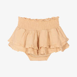 دونسجي-تنورة كتان لون برتقالي للمولودات | Childrensalon Outlet