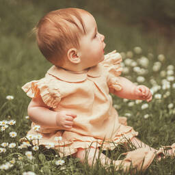 Donsje-Бледно-оранжевая льняная блузка | Childrensalon Outlet