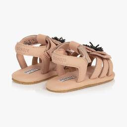 Donsje-Розовые сандалии из нубука | Childrensalon Outlet