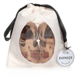 دونسجي-حذاء أطفال بناتي جلد لون بيج فاتح | Childrensalon Outlet