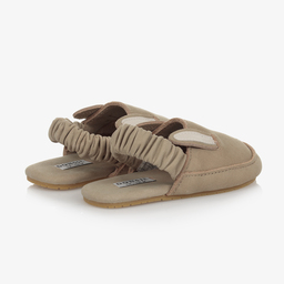 Donsje-Бежевые замшевые пинетки | Childrensalon Outlet