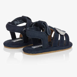 دونسجي-صندل جلد لون كحلي للأطفال | Childrensalon Outlet