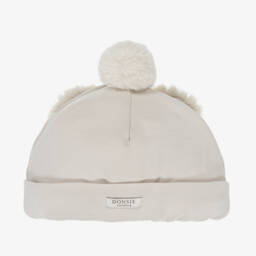 Donsje-Boys Ivory Bunny Ear Hat | Childrensalon Outlet