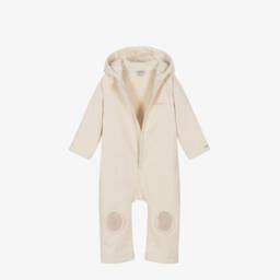 Donsje-Boys Ivory Twill Pramsuit | Childrensalon Outlet