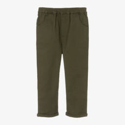 Donsje-Брюки из саржи мохового цвета для мальчиков | Childrensalon Outlet