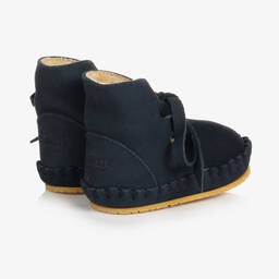 Donsje-Синие кожаные ботинки для мальчиков | Childrensalon Outlet