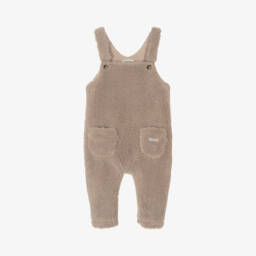 Donsje-Boys Plush Hazelnut Dungarees | Childrensalon Outlet