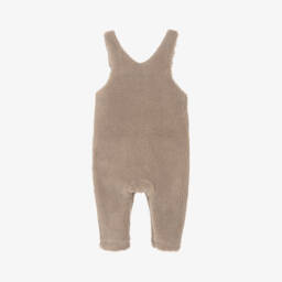 Donsje-Boys Plush Hazelnut Dungarees | Childrensalon Outlet