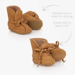 Donsje-Коричневые кожаные ботики для малышей | Childrensalon Outlet