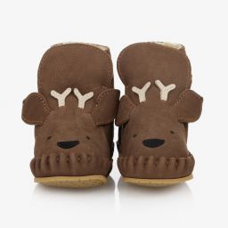 Donsje-Brown Leather Stag Boots | Childrensalon Outlet