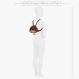 Donsje-Brown Leather Toadstool Backpack (17.5cm) | Childrensalon Outlet