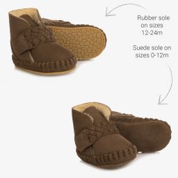 دونسجي-بوت جلد نوبوك لون بني للأطفال | Childrensalon Outlet