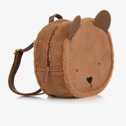 Donsje-Brown Teddy Fleece Backpack (27cm) | Childrensalon Outlet