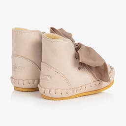 دونسجي-بوت جلد لون بيج للمولودات | Childrensalon Outlet