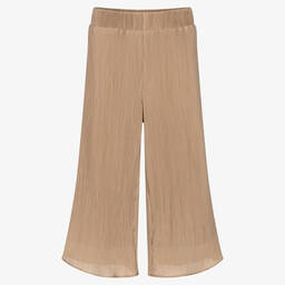 Donsje-Бежевые плиссированные брюки | Childrensalon Outlet