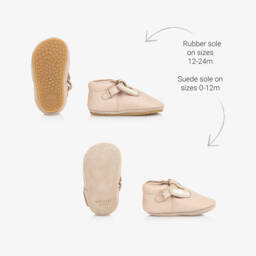 Donsje-Girls Blush Bunny Leather Walkers | Childrensalon Outlet