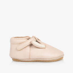Donsje-Girls Blush Bunny Leather Walkers | Childrensalon Outlet