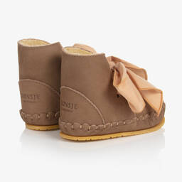 دونسجي-بوت جلد لون بني للمولودات | Childrensalon Outlet