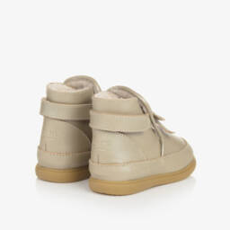 دونسجي-بوت لمرحلة بدء المشي جلد لون ذهبي | Childrensalon Outlet