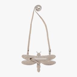 دونسجي-محفظة نقود جلد لون رمادي وبنفسجي (19 سم) | Childrensalon Outlet