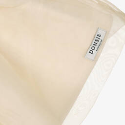 Donsje-Girls Ivory Cotton & Organza Skirt | Childrensalon Outlet