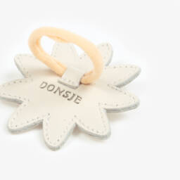 Donsje-ربطة شعر جلدية عاجية مزينة بالورود للبنات | Childrensalon Outlet