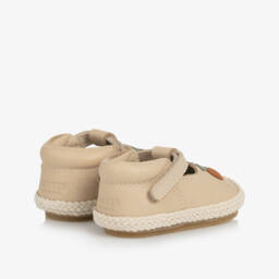 Donsje-Кремовые кожаные пинетки для девочек | Childrensalon Outlet