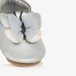 Donsje-Girls Metallic Leather Butterfly Booties | Childrensalon Outlet