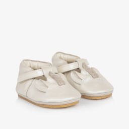 Donsje-Girls Off-White Leather Unicorn Booties | Childrensalon Outlet