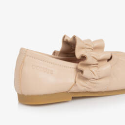 Donsje-Girls Soft Rose Leather Flats | Childrensalon Outlet