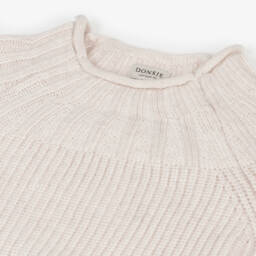 Donsje-Girls Soft Sand Knit Sweater | Childrensalon Outlet