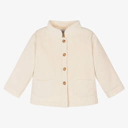 Donsje-Кремовая куртка из хлопкового вельвета | Childrensalon Outlet
