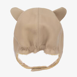 Donsje-Кремовая кожаная шапка | Childrensalon Outlet