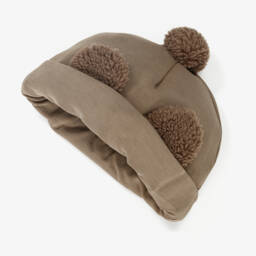 Donsje-Junior Boys Brown Bear Cap | Childrensalon Outlet