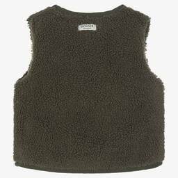 Donsje-Жилет из искусственной овчины цвета хаки | Childrensalon Outlet
