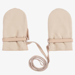 Donsje-Розовые кожаные варежки Единороги | Childrensalon Outlet