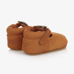 Donsje-Tan Brown Suede Pre-Walkers | Childrensalon Outlet